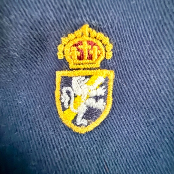 Ralph Lauren Polo Slim Fit Chino Pants 32x30 – Navy w/ Gold Crests Embroidery - Picture 12 of 12